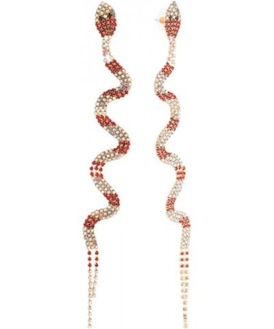 Snake Earrings Snake Linear Crystal Earrings $14.96 Earrings