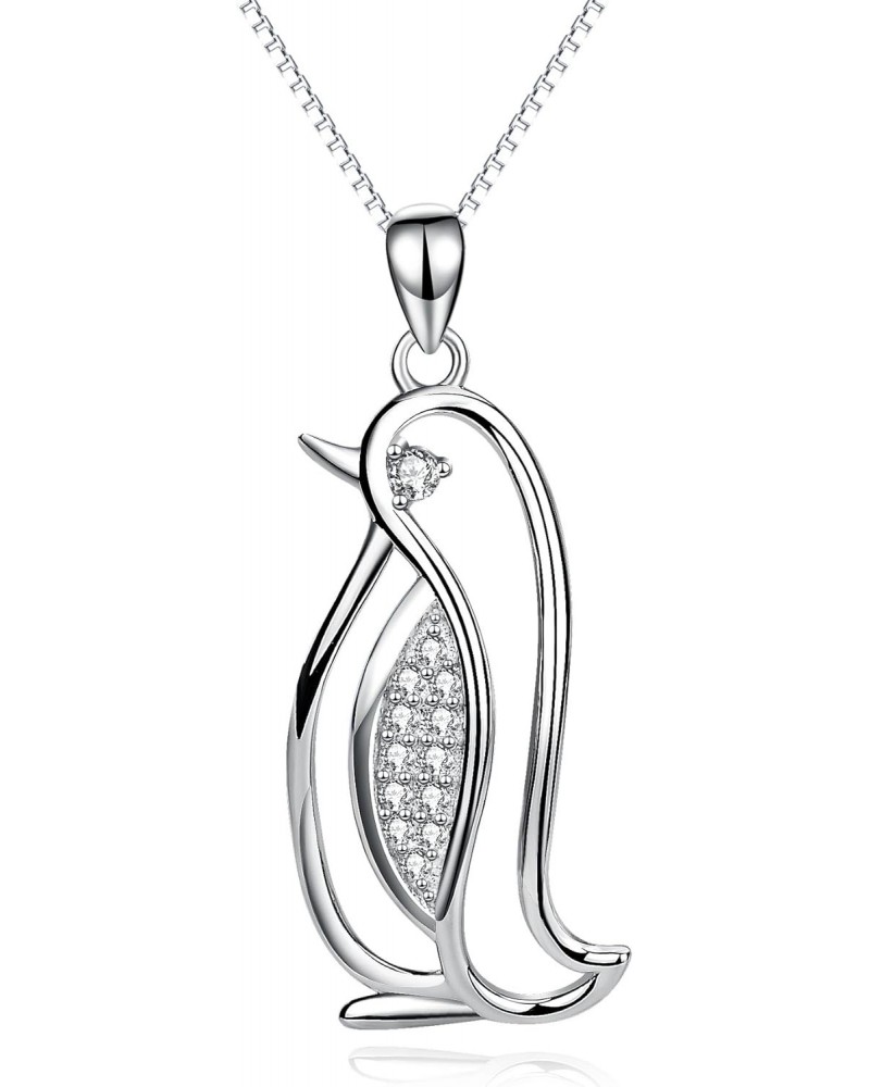 Penguin Gifts Sterling Silver Penguin Necklace Penguin Pendant Jewelry for Women Gifts $17.50 Necklaces