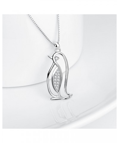 Penguin Gifts Sterling Silver Penguin Necklace Penguin Pendant Jewelry for Women Gifts $17.50 Necklaces