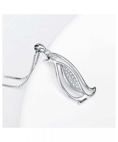 Penguin Gifts Sterling Silver Penguin Necklace Penguin Pendant Jewelry for Women Gifts $17.50 Necklaces