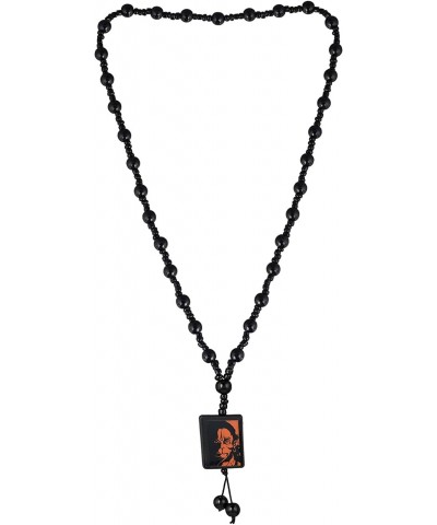 Imagine Mart Lord Ram Bhakt Hanuman Religious Onyx Beads Mala Pendant Necklace For Men Women Black $13.92 Necklaces