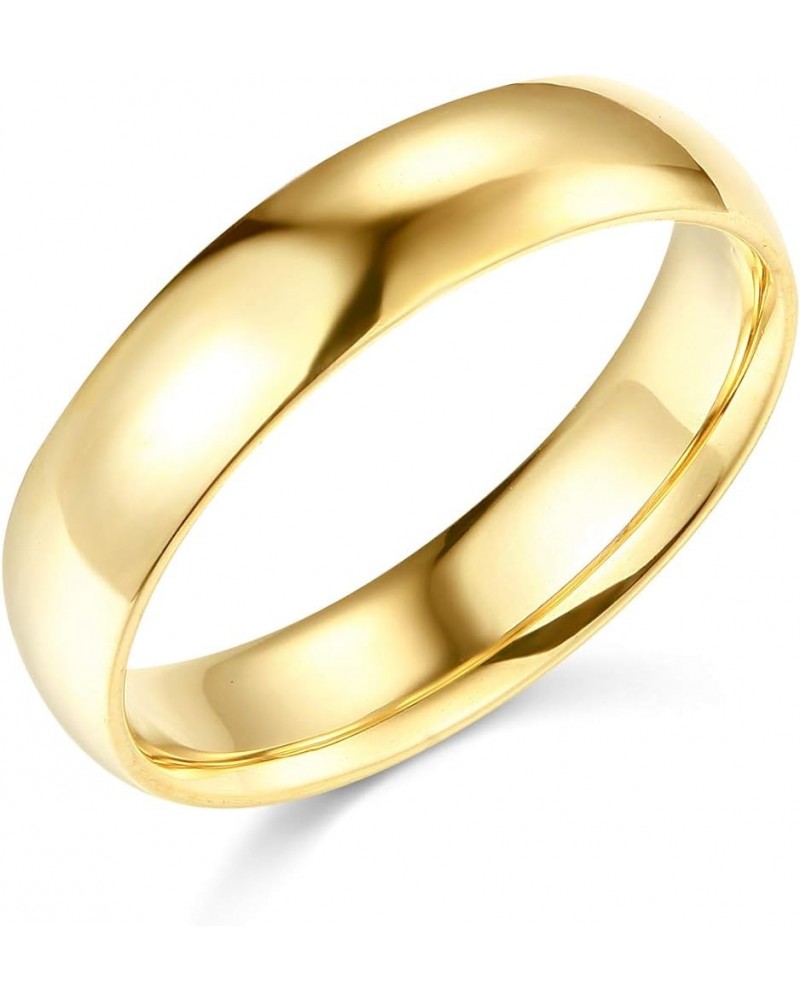 14k Yellow OR White Gold 5mm Solid Comfort FIT Plain Wedding Band Yellow Gold $108.24 Bracelets