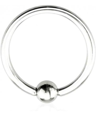 Basic Captive Bead Rings from 20g to 00g 316L Surgical Steel T: 14G, L: 1/2", B: 5mm $9.34 Body Jewelry