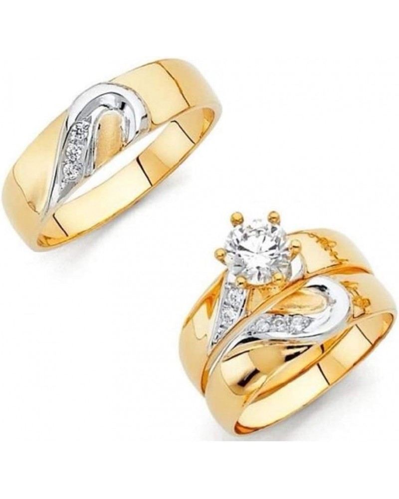 Matching Promise Rings for Couples Forever Wedding Bands Sets for Him and Her Heart Rings Women's Size 6 & Men's Size 9 $67.2...