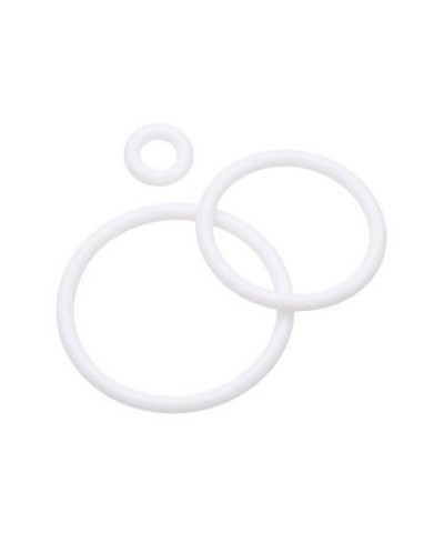 Hypo-Allergenic Replacement Silicone O-Ring (Pack of 10) 25mm White $8.47 Body Jewelry