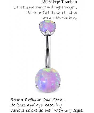 F136 Titanium Opal Belly Button Rings Belly Button Ring Titanium Titanium Belly Ring Titanium Belly Button Ring Titanium Bell...