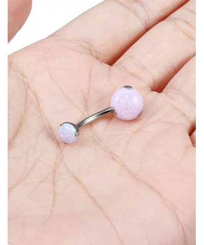 F136 Titanium Opal Belly Button Rings Belly Button Ring Titanium Titanium Belly Ring Titanium Belly Button Ring Titanium Bell...