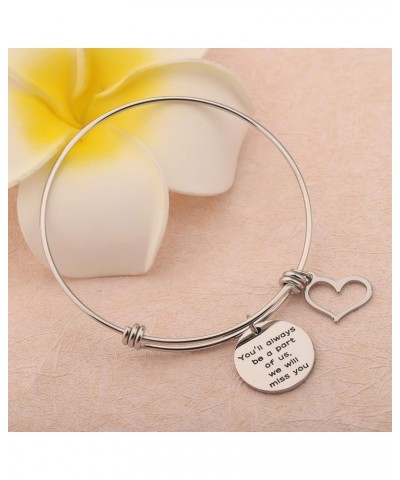 Going Away Gift Key Chain Retirement Jewelry Coworker Gift You'll Always Be A Part of Us We Will Miss You Gifts Bracelet $10....