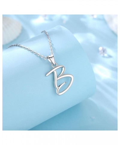 Sterling Silver Initial Necklaces for Women, Classic 26 Letter Neckless Gifts for Girls, Sister, Mother Daughter, 18 inch Cha...