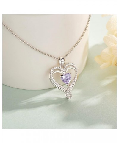 Jewelry for Women Infinity Heart Necklaces for Women Birthstone Necklaces for Women 18K Rose Gold Filled 925 Sterling Silver ...