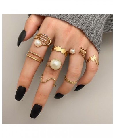 22 Pcs Gold Kunckle Rings Set for Girls Stackable Rings Pack for Women Boho Butterfly Finger Rings Set Vintage Heart Rings Je...