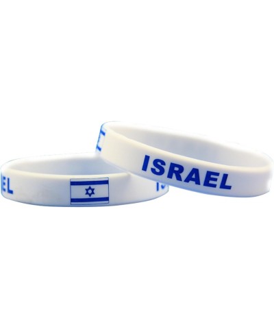 Israel Flag Bracelet, Rubber band bracelets，I Stand with Israel Bracelet, Unisex, One Size Fits All $6.37 Bracelets