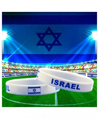 Israel Flag Bracelet, Rubber band bracelets，I Stand with Israel Bracelet, Unisex, One Size Fits All $6.37 Bracelets