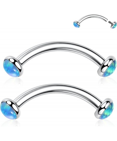 G23 Titanium Eyebrow Piercing Jewelry Eyebrow Rings Curved Barbell 16G Eyebrow Belly Button Ring Navel Rings Rook Daith Earri...