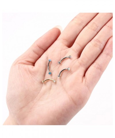 G23 Titanium Eyebrow Piercing Jewelry Eyebrow Rings Curved Barbell 16G Eyebrow Belly Button Ring Navel Rings Rook Daith Earri...