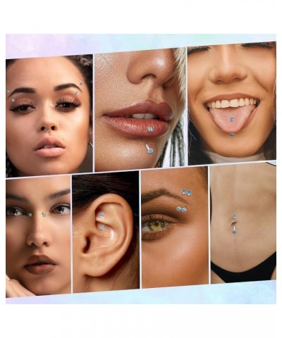 G23 Titanium Eyebrow Piercing Jewelry Eyebrow Rings Curved Barbell 16G Eyebrow Belly Button Ring Navel Rings Rook Daith Earri...