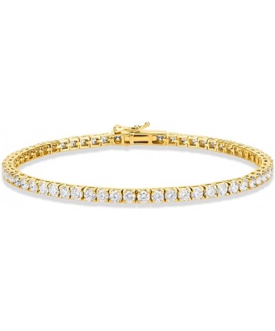 14K Yellow Gold Lab Grown Diamond Tennis Bracelet (5-10 cttw, E-F Color, VS1 Clarity) 8.0 Inches 10.0 carats $1.00 Bracelets