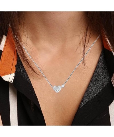 14K Gold Plated Necklaces for Women | Cute Dainty Heart Pendant Chain Necklaces for Girls | Love Heart Pendant Necklaces with...