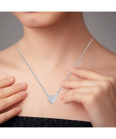 14K Gold Plated Necklaces for Women | Cute Dainty Heart Pendant Chain Necklaces for Girls | Love Heart Pendant Necklaces with...