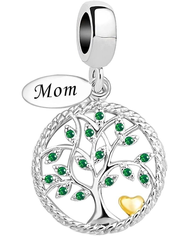 Sparkling Family Tree of Life Dangle Charm for Grandma Mom Family Pandora Bracelets Mom $7.79 Bracelets