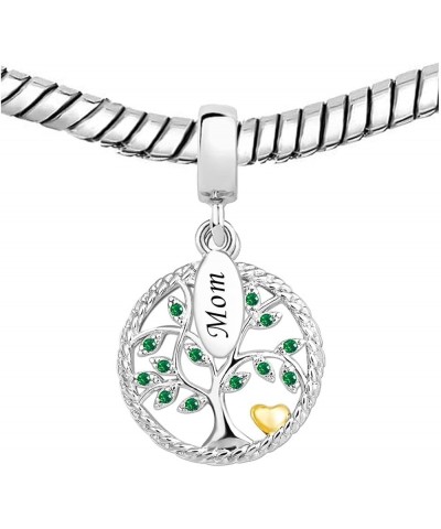 Sparkling Family Tree of Life Dangle Charm for Grandma Mom Family Pandora Bracelets Mom $7.79 Bracelets