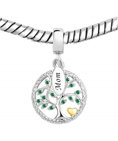 Sparkling Family Tree of Life Dangle Charm for Grandma Mom Family Pandora Bracelets Mom $7.79 Bracelets