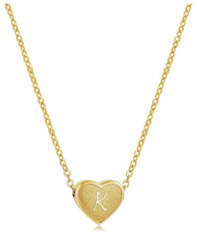 Heart Initial Necklaces For Girls Gold Letter Necklace For Women Silver Initial Necklaces For Kids Jewelry For Girls Gifts Go...