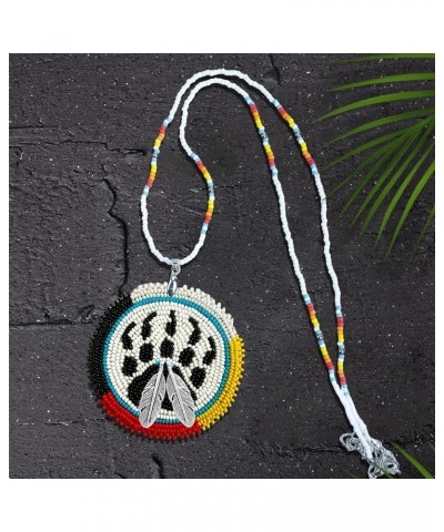 MMIW Necklace - Native American Handmade Necklace For Women, Necklace Pendant Handmade Beaded Necklace With Native American S...