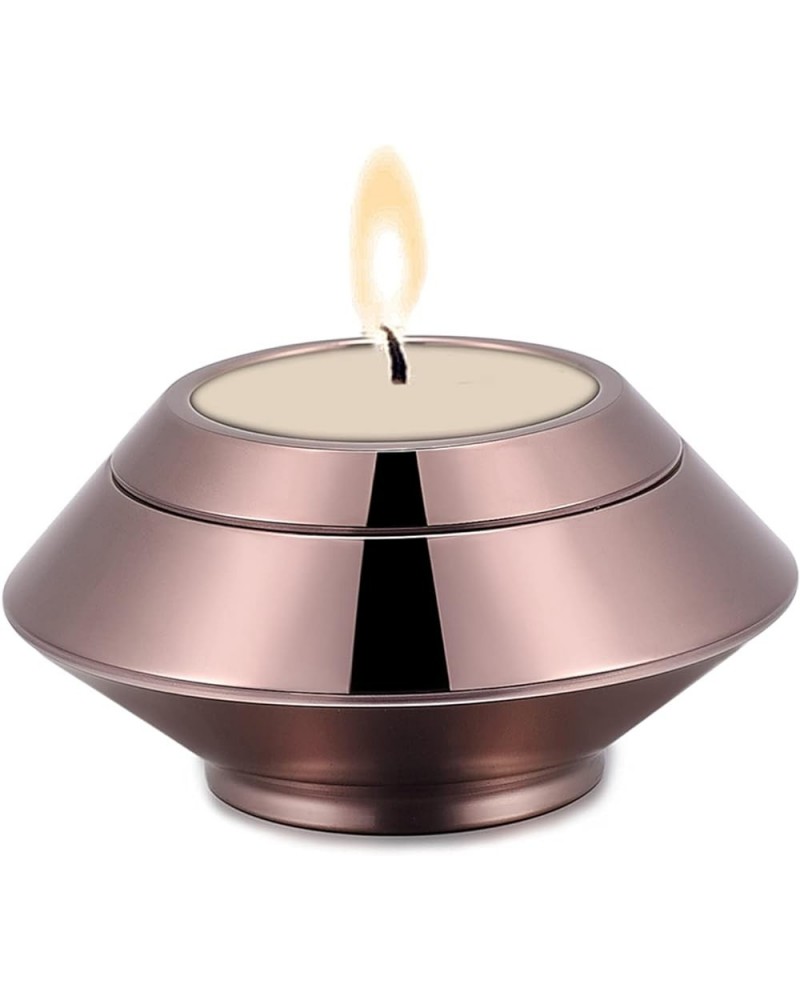 Cremation Urn for Human Ashes Stainless Steel Candle Ash Holder Keepsake Urn for Ashes Candlestick Mini Funeral Urns for Pet ...