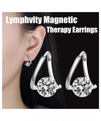 Prokeng Earrings - Prokeng Lymphvity Magnetic Therapy Earrings, Lymphvity MagneTherapy Germanium Earrings Silver $9.47 Earrings