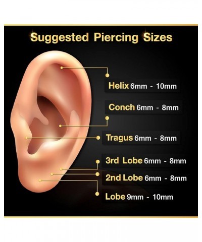 2PCS Surgical Steel Labret Studs 16 gauge 5/16 8mm 3mm Ball Cartilage Monroe Earrings Medusa Piercing Jewelry Choose Colors 2...