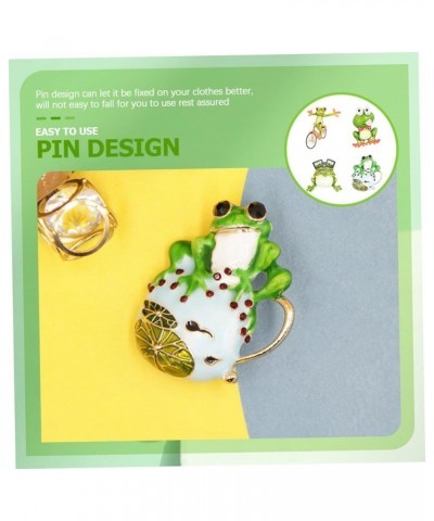 8 Pcs Frog Brooch Clothes Pin Enamel Pin Mochilas Para Mujeres Frog Pin Pin Backpack for Women Brooches 4x3.6CMx4pcs Assorted...