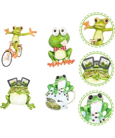 8 Pcs Frog Brooch Clothes Pin Enamel Pin Mochilas Para Mujeres Frog Pin Pin Backpack for Women Brooches 4x3.6CMx4pcs Assorted...