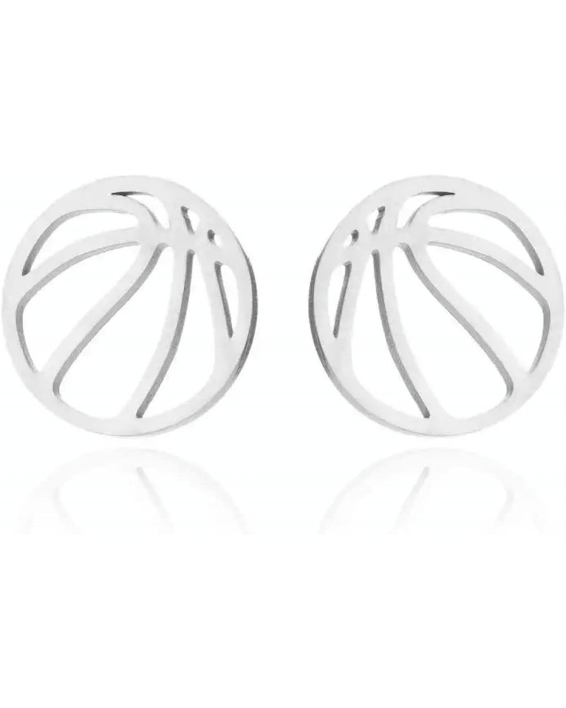 Volleyball Earrings - Football Earrings for Women/Men, Soccer, Baseball, Ice Skating, Hockey Earrings - Stainless Steel Earri...