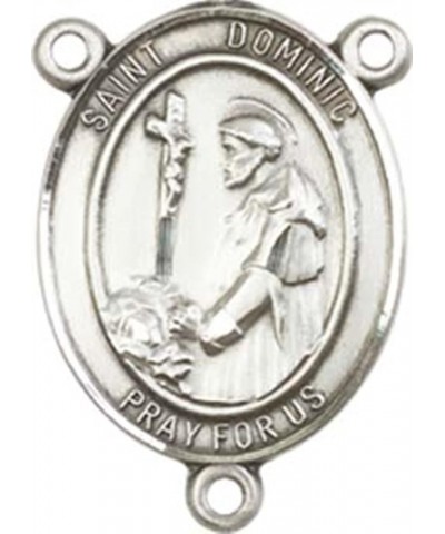 Sterling Silver Catholic Patron Saint Rosary Centerpiece Medal, 3/4 Inch Saint Dominic De Guzman $39.21 Pendants