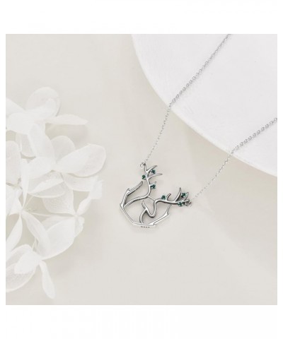 AXELUNA Sterling Silver Clearance Necklace Jewelry Gifts for Women Girls Men 27-deer $14.81 Necklaces