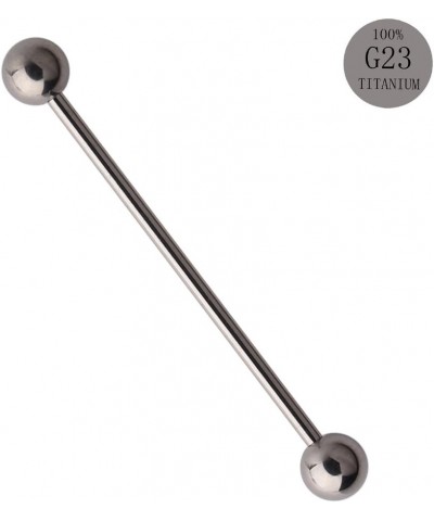 1PC Grade 23 Titanium Industrial Barbell Cartilage Earring Body Piercing 14 Gauge 1.5 Inch(38mm) $7.94 Body Jewelry