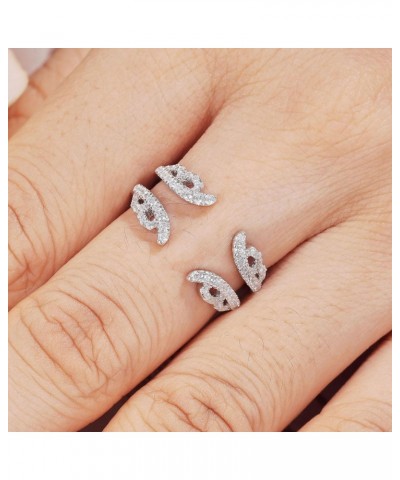 Ring Enhancer for Engagement Rings Vintage Guard Wrap Wedding Band for Women 925 Sterling Silver AAAAA Cz Size 5-10 $18.90 Rings