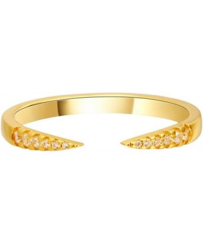 Dainty Open Band Stackable 18k Gold CZ Diamond Ring for Women Gift for Her 8 04-Jessie Duo $11.59 Rings