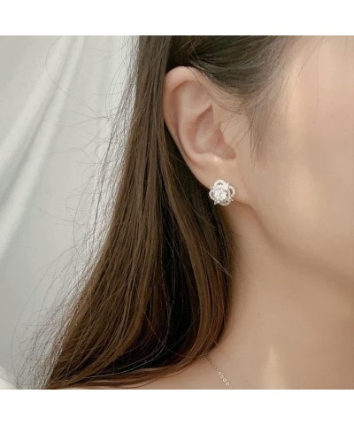 StarGems® 0.5ct Moissanite 925 Silver Platinum Plated Four-leaf Clover Zirconia Stud B4652 $17.67 Earrings