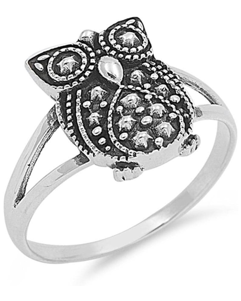 Vintage Owl Wholesale Bali Ring New .925 Sterling Silver Band Sizes 3-12 $9.82 Rings