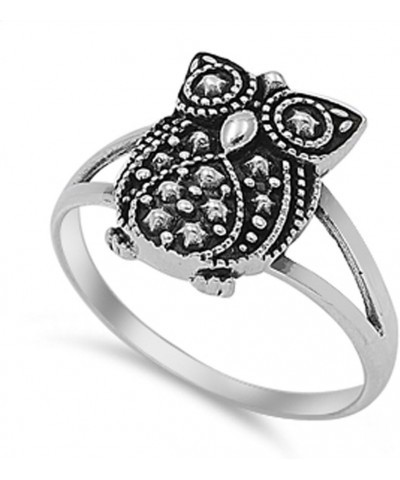 Vintage Owl Wholesale Bali Ring New .925 Sterling Silver Band Sizes 3-12 $9.82 Rings