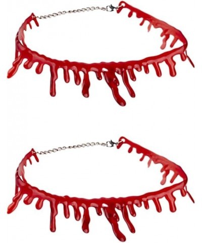 Dripping Blood Halloween Choker Necklace Costume Necklaces for Women Girls Horror Blood Drip Chokers Necklace Halloween Cospl...