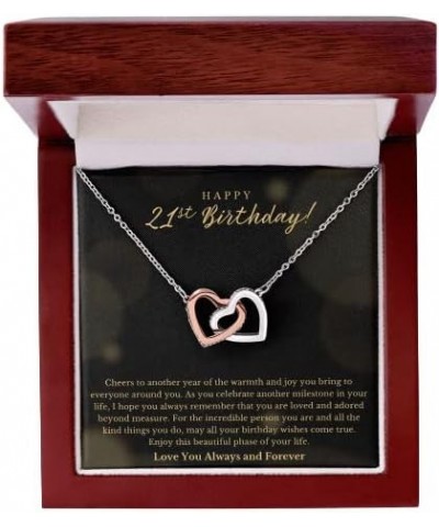 21th Birthday Gifts For Her, Cool Necklace Gifts For 21 Year Old Woman, Happy Twenty First Bday Girl Gift Ideas For Daughter ...