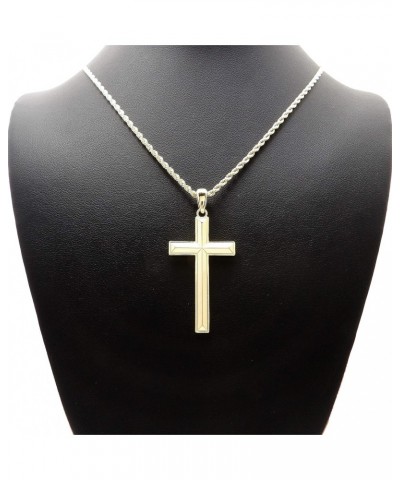 New Holy Cross Pendant Box, Rope, Cuban Chain Fashion Hip Hop Necklace XSP800 (24, Gold/Rope Chain) $9.88 Necklaces