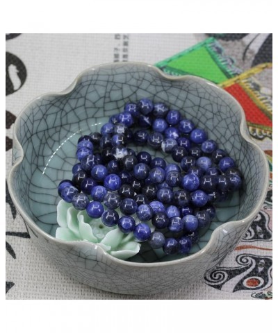 Gem Semi Precious Gemstones 8mm Round Beads Crystal Stretch Bracelet 7 Inch Unisex Blue Sodalite $6.62 Bracelets