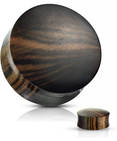 Striped Ebony Wood Convex Saddle Plug Gauges, Sold as a Pair 4mm (6GA) $9.03 Body Jewelry