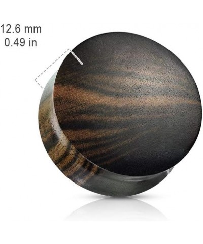 Striped Ebony Wood Convex Saddle Plug Gauges, Sold as a Pair 4mm (6GA) $9.03 Body Jewelry