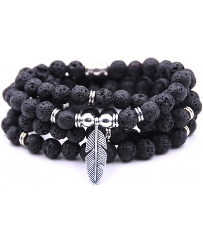 108 Bead Japa Mala Meditation Bracelet Necklace for Men or Womens Yoga Jewelry Black $10.59 Bracelets