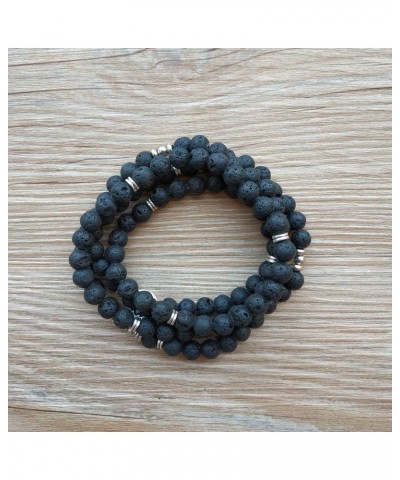 108 Bead Japa Mala Meditation Bracelet Necklace for Men or Womens Yoga Jewelry Black $10.59 Bracelets